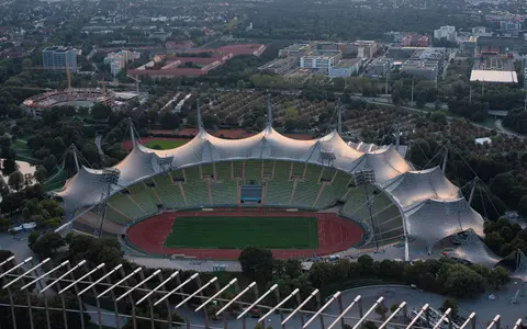 The Munich Olympic Stadium, host of the 1972 Games
