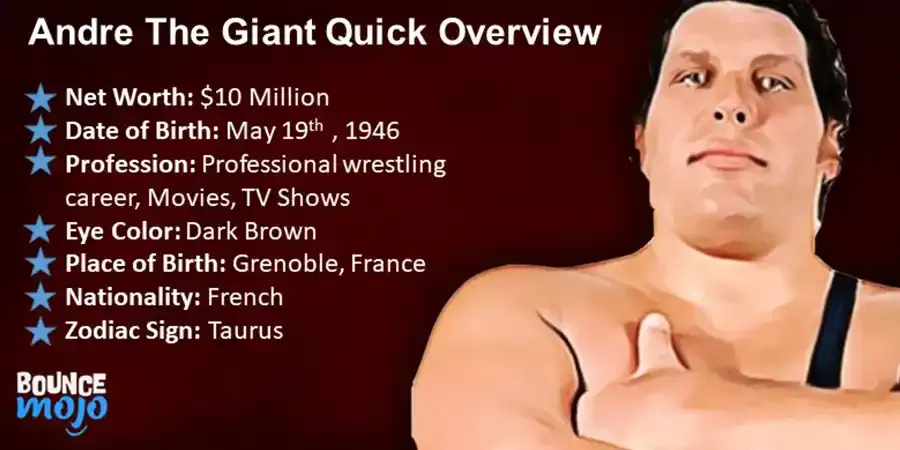 Andre The Giant Quick Overview Andre The Giant Net Worth