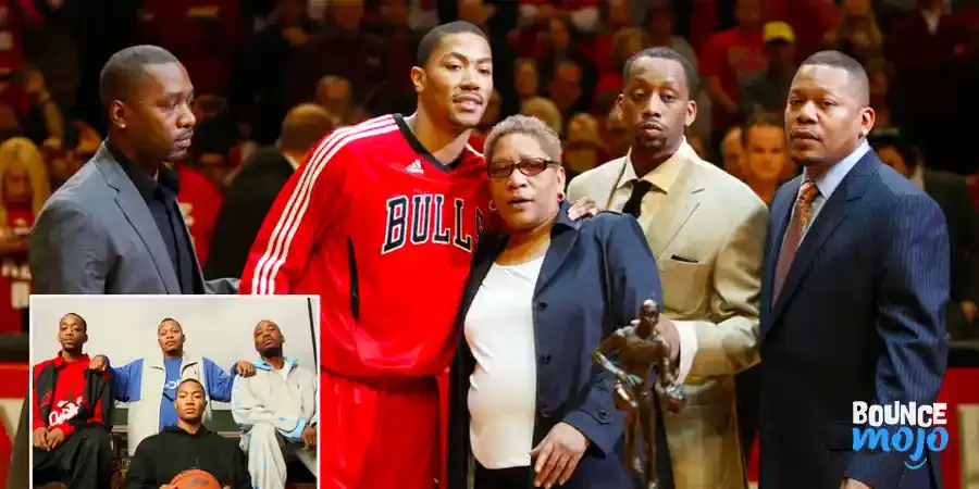 Derrick Rose Brothers Dwayne, Reggie, & Allan