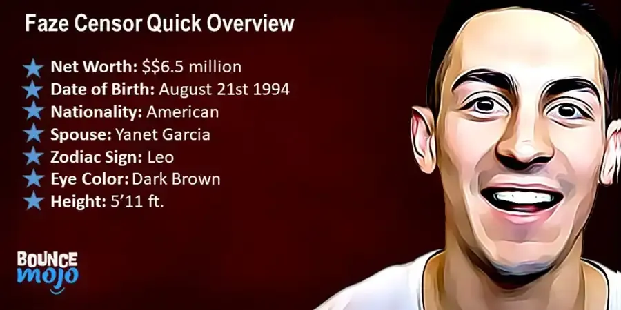 FaZe Censor Quick Overview FaZe Censor Net Worth