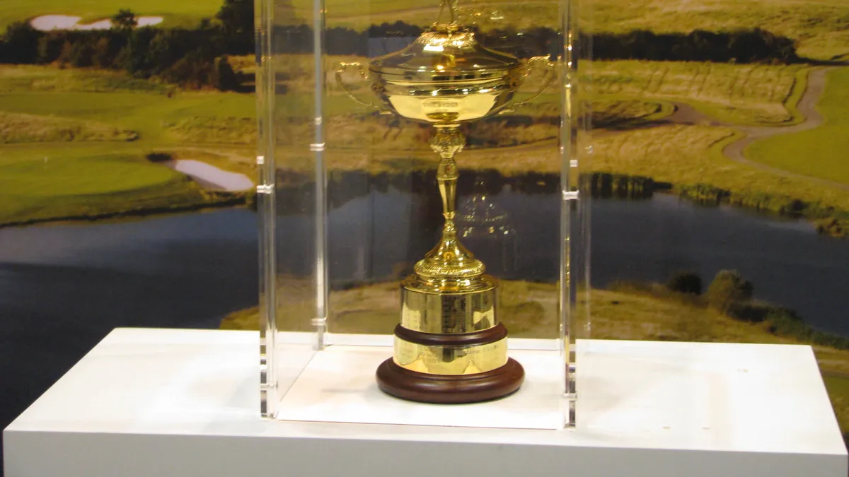 The Ryder Cup trophy