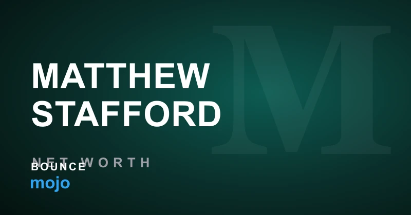 Matthew Stafford net worth