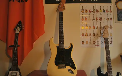 A vintage Fender Stratocaster