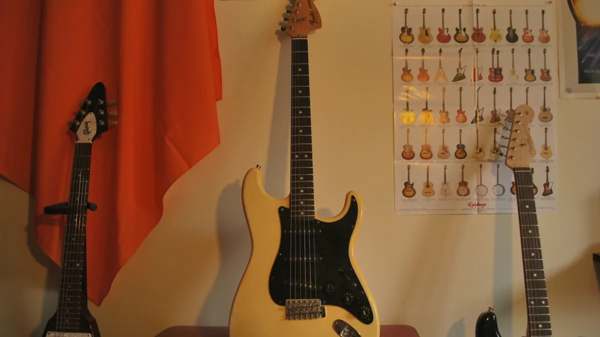 A vintage Fender Stratocaster
