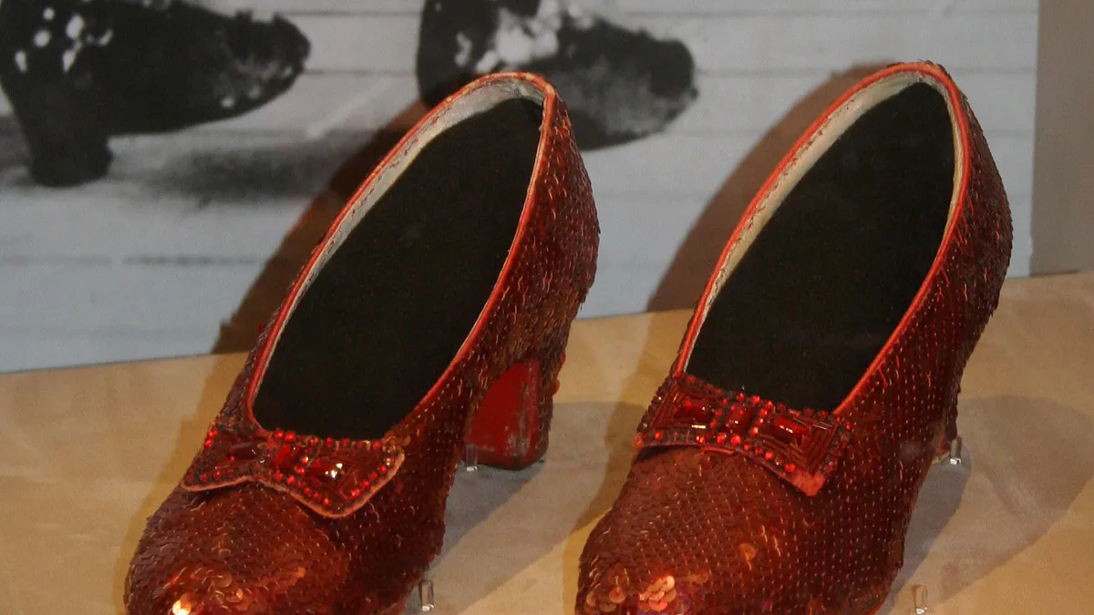 Dorothy's ruby slippers from The Wizard of Oz