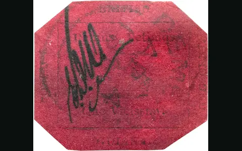 The British Guiana 1c magenta stamp
