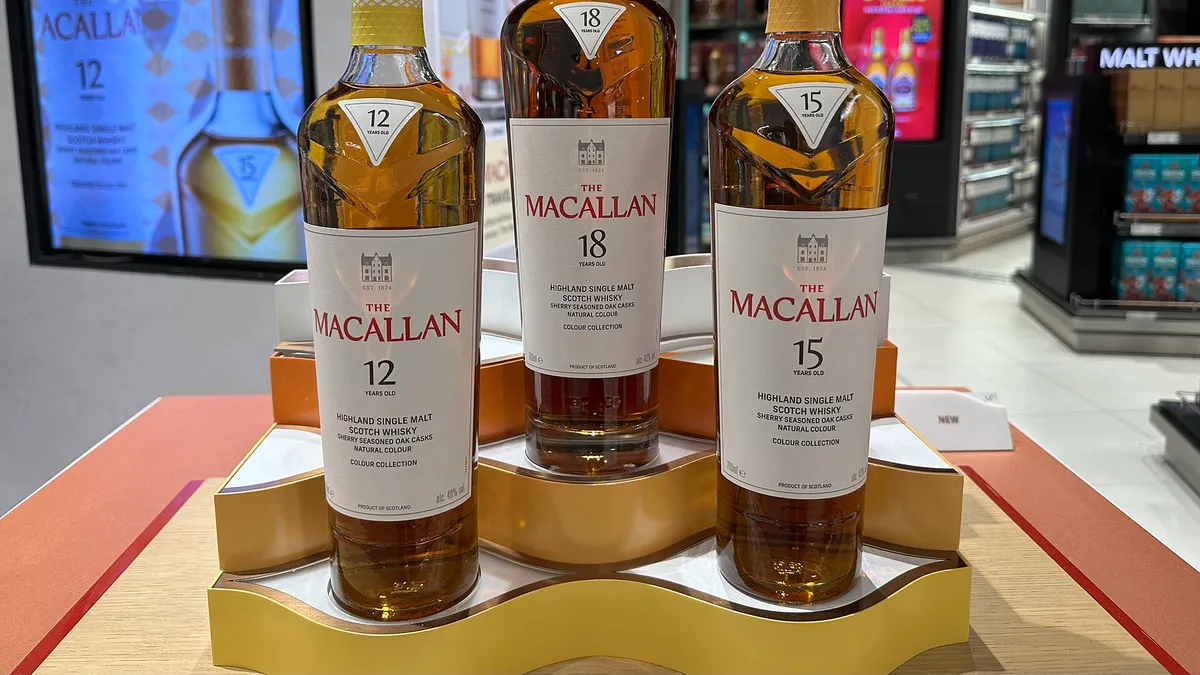 Bottles of The Macallan single malt