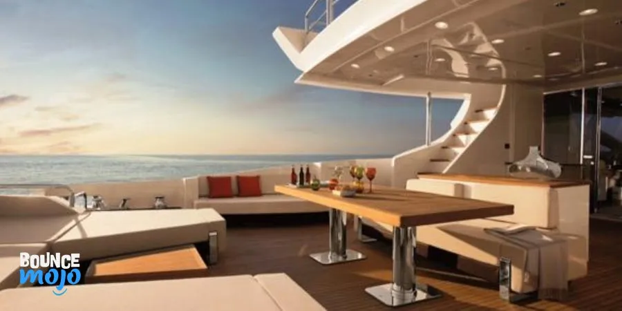 Tiger Woods Yacht Dining Area